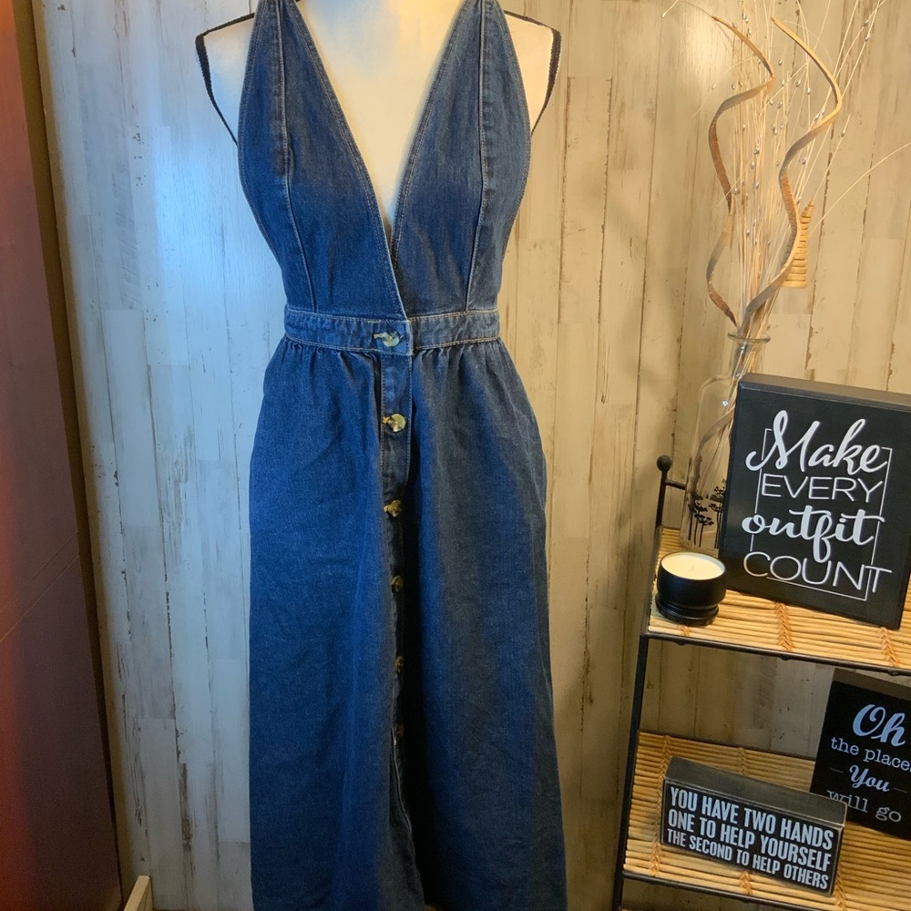 Urban Outfitters denim sleeveless dress. Size small
